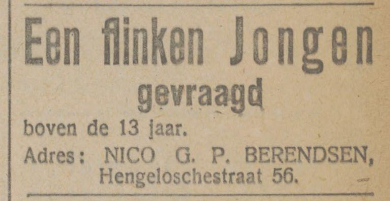 Hengeloschestraat 56 Nico G.P. Berendsen advertentie Yubantia 14-11-1917.jpg