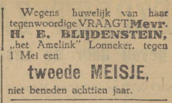 Het Amelink Lonneker H.B. Blijdenstein advertentie Tubantia 9-2-1923.jpg