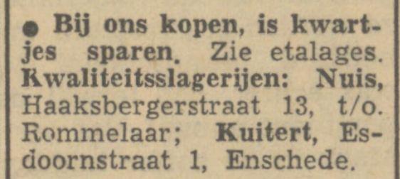 Haaksbergerstraat 13 slagerij Nuis advertentie Tubantia 7-12-1950.jpg