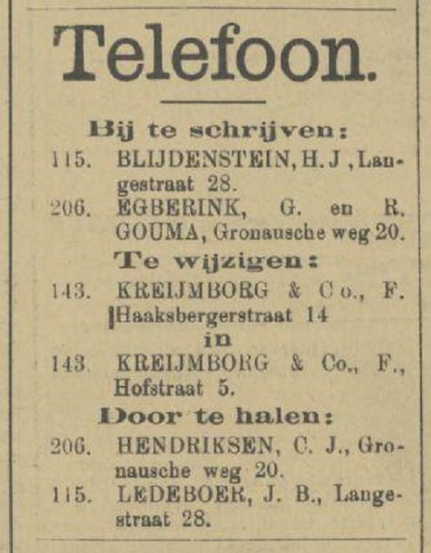 Langestraat 28 H.J. Blijdenstein advertentie Tubantia 15-8-1907.jpg