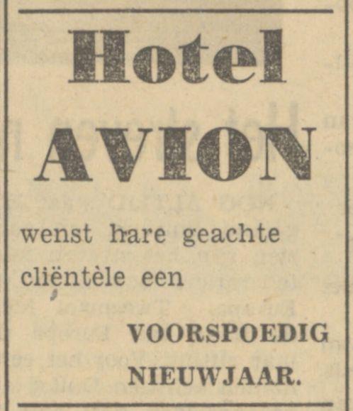 Deurningerstraat Hotel Avion advertentie Tubantia 30-12-1950.jpg