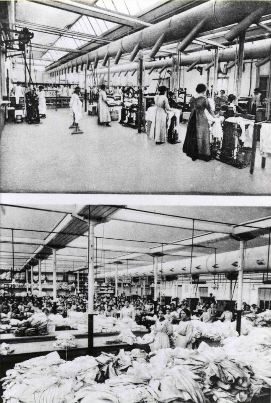 Blekerstraat 1914 Interieuropname textielfabriek Blom.jpg