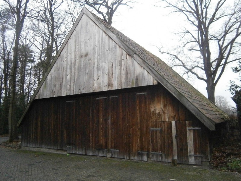 Haimersweg 225 vakwerkschuur vroeger schuilkerk De Haimer rijksmonument.JPG