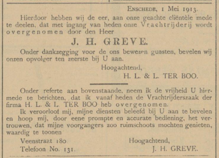 Veenstraat 180 H.L. ter Boo vrachtrijderij advertentie Tubantia 2-5-1913.jpg