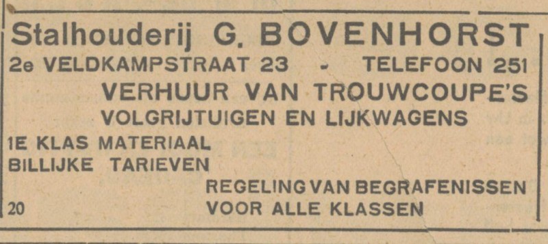 2e Veldkampstraat 23 stalhouderij G. Bovenhorst advertentie Tubantia 2-12-1932.jpg