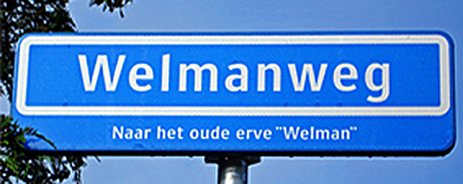 Welmansweg straatnaambord.jpg
