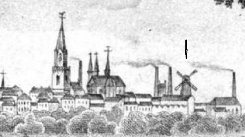 Enschede 1870 Rietmolen of Heusinkveldmolen aan de Brinkstraat hoek Spelbergsweg.jpg