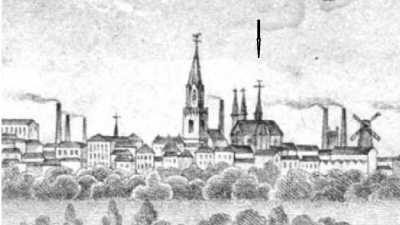 Enschede 1870  R.K. Sint Jacobuskerk op de Markt..jpg