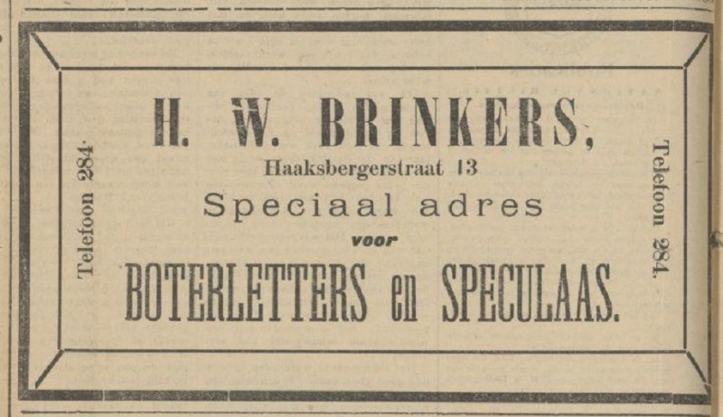 Haaksbergersterstraat 13 H.W. Brinkers advertentie Tubantia 5-12-1908.jpg