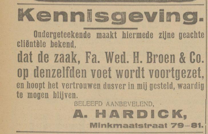 Minkmaatstraat 79-81 H. Broen & Co advertentie Tubantia 11-5-1923.jpg