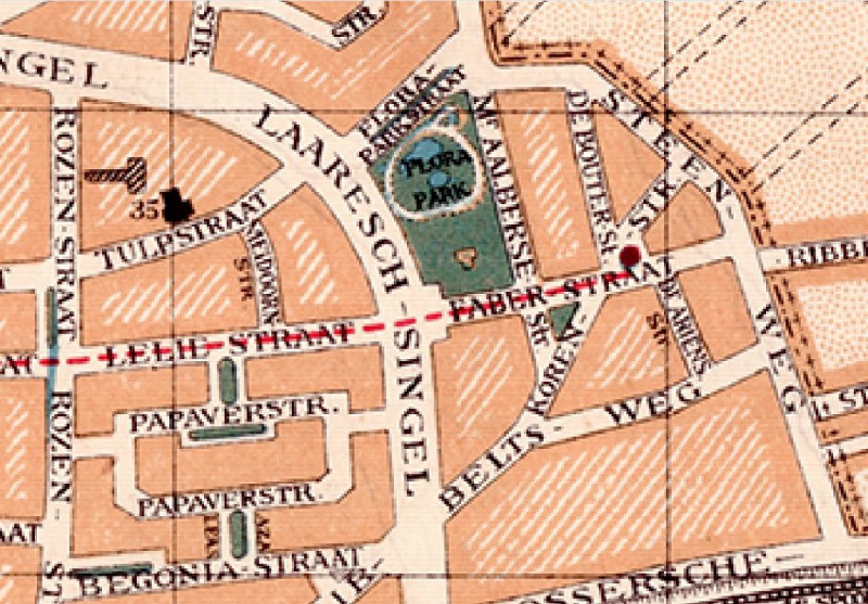 Korenstraat Ribbelt plattegrond 1930.jpg