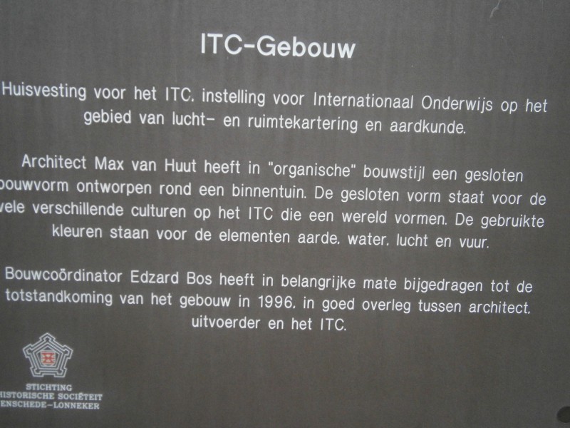 Hengelosestraat 99  ITC gebouw monumentenbord nr. 91.JPG