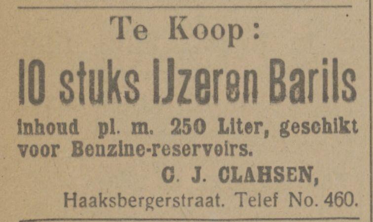Haaksbergerstraat C.J. Clahsen advertentie Tubantia 19-12-1916.jpg