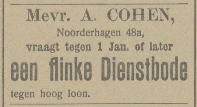 Noorderhagen 48a A. Cohen advertentie Tubantia 18-11-1913.jpg