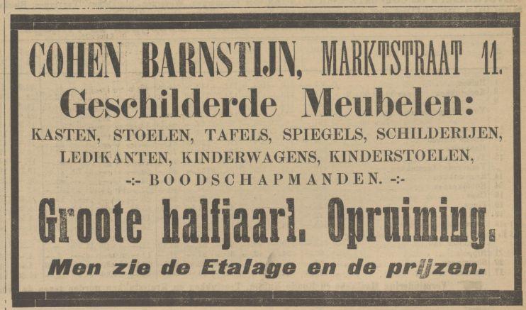 Marktstraat 11 Cohen Barnstijn advertentie Tubantia 27-7-1905.jpg