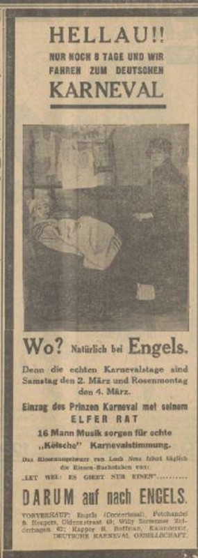 Laaresstraat concertzaal Engels Carnaval advertentie Tubantia 22-2-1935..jpg