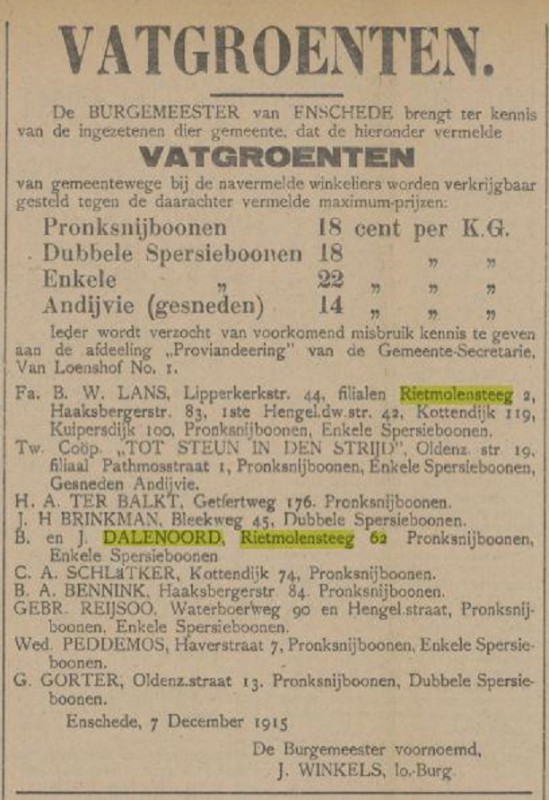 Rietmolensteeg 62 B. en J. Dalenoord advertentie Tubantia 10-12-1915.jpg