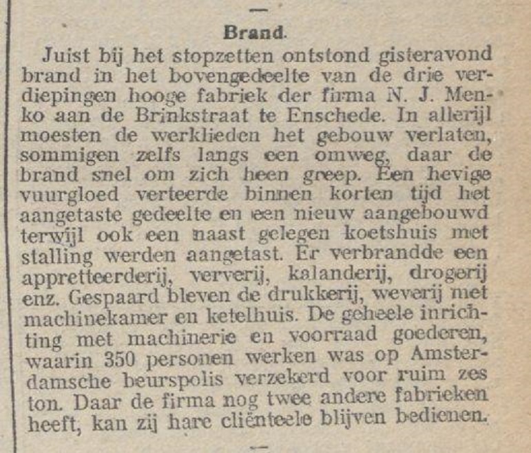 Brinkstraat brand Menko krantenbericht 19-2-1909.jpg