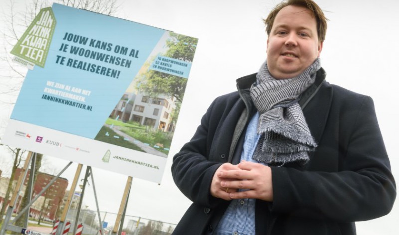 Wethouder Jeroen Diepemaat bij de start van de bouw van het Janninkkwartier. (Foto Christian van der Meij).jpg
