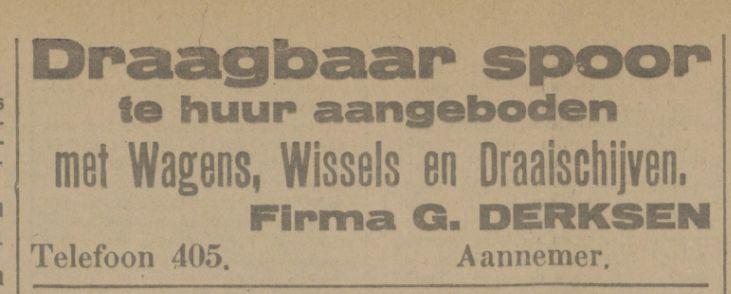 Achter het Hofje Firma G. Derksen Aannemer advertentie Tubantia 16-12-1916.jpg