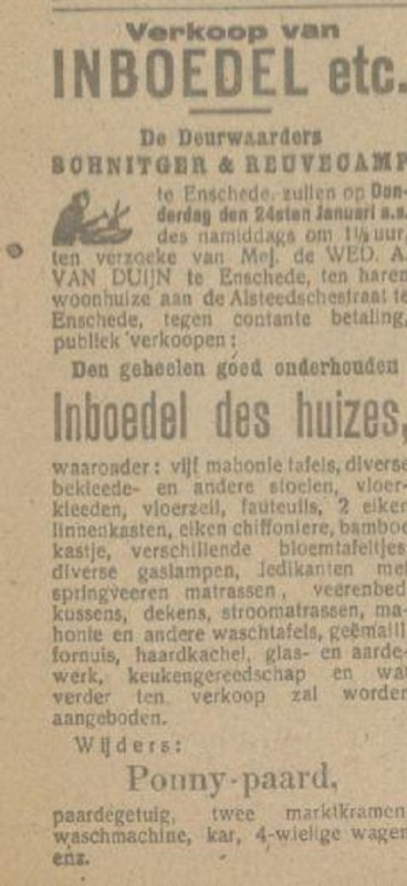 Alsteedschestraat Wed. A. van Duijn advertentie Tubantia 19-1-1918.jpg