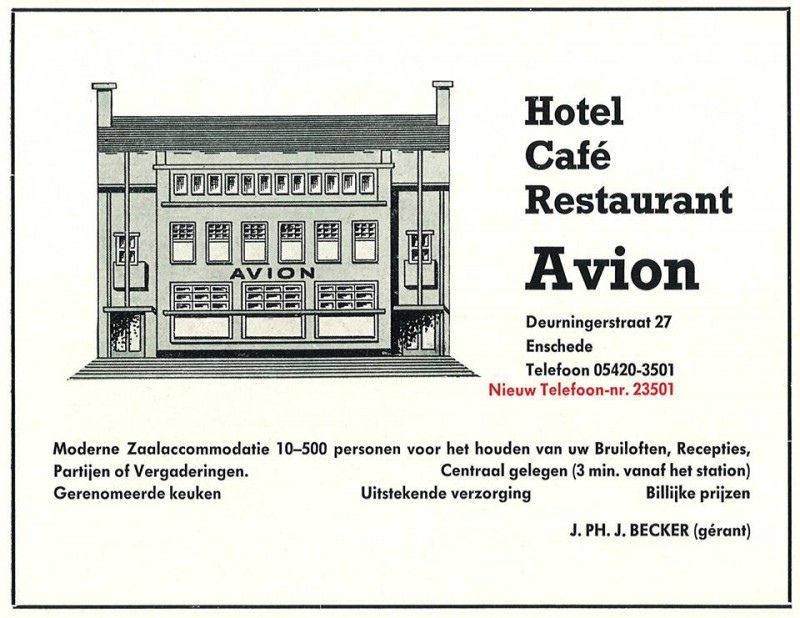 Deurningerstraat 27 HOTEL CAFÉ RESTAURANT AVION J.Ph.J. Becker.jpg