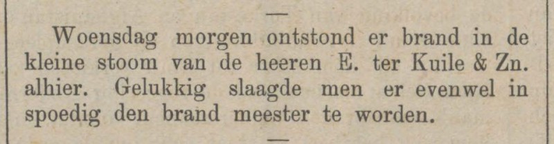E. ter Kuile & Zn. Kleine Stoom brand krantenbericht Tubantia 8-5-1880.jpg