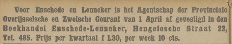 Hengelosestraat 22 Enschede Lonneker Courant advertentie Tubantia 27-3-1916.jpg
