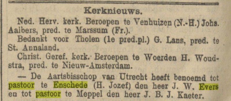 J.W. Evers H.Jozef krantenbericht 25-6-1913 .jpg