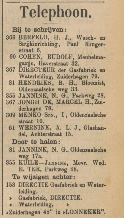 Zuiderhagen 48 Gasfabriek en Waterleiding Directie Lonneker advertentie Tubantia 19-4-1904.jpg