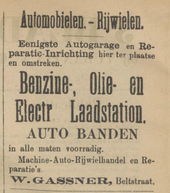Blekerstraat W. Gassner Autogarage advertentie Tubantia 3-6-1905.jpg