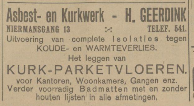 Niermansgang 13 H. Geerdink advertentie Tubantia 27-9-1921.jpg