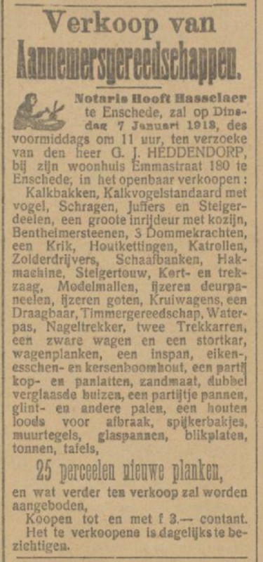 Emmatraat 180 G.J. Heddendorp advertentie Tubantia 2-1-1913.jpg