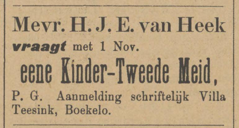 Boekelo villa Teesink H.J.E. van Heek advertentie Tubantia 9-8-1912.jpg