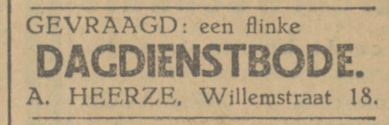 Willemstraat 18 A. Heerze advertentie Tubantia 24-12-1928.jpg