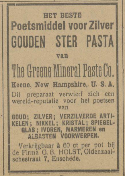 Oldenzaalsestraat 7 G.B. Holst advertentie Tubantia 21-11-1917.jpg