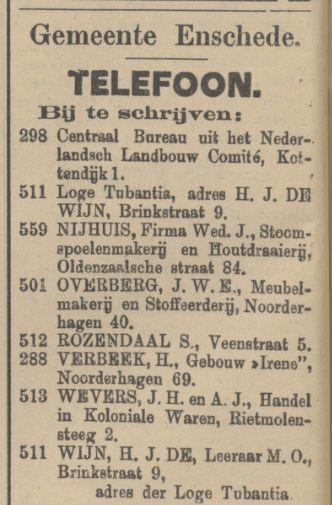 Noorderhagen 69 gebouw Irene advertentie Tubantia 19-12-1910.jpg