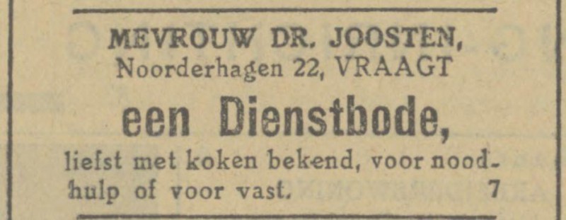 Noorderhagen 22 Dr. Joosten advertentie Tubantia 25-6-1924.jpg