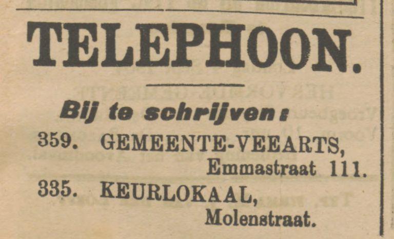 Molenstraat Keurlokaal advertentie Tubantia 8-9-1904.jpg