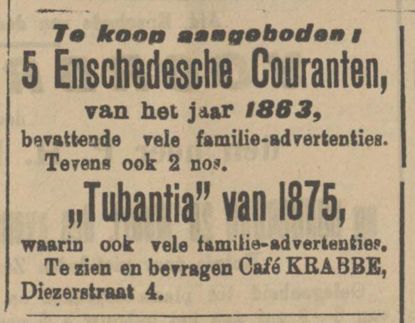 Diezerstraat 4 cafe Krabbe advertentie Tubantia 23-3-1912.jpg