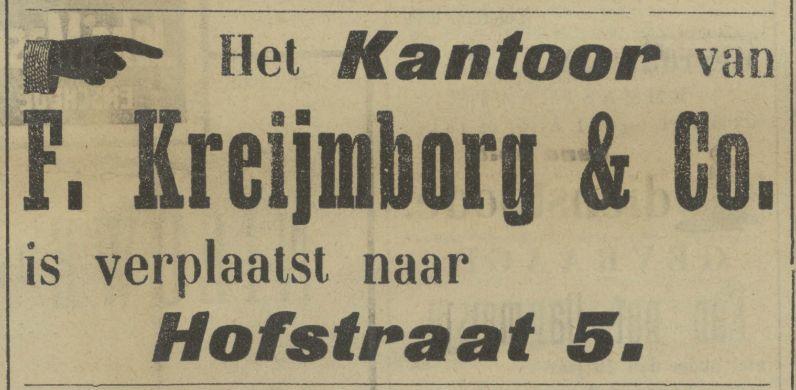 Hofstraat 5 Kreijmborg & Co. advertentie Tubantia 2-7-1907.jpg