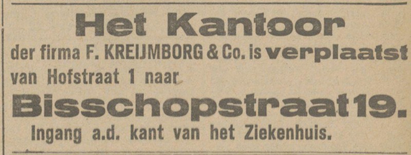 Hofstraat 1 Kreijmborg & Co. advertentie Tubantia 17-11-1917.jpg