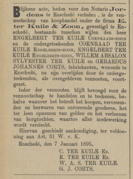 Engelbert ter Kuile Ez. firma E. ter Kuile & Zoon advertentie Tubantia 9-1-1895.jpg