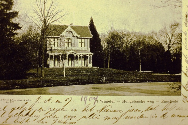 Hengelosche weg nu Hengelosestraat 't Wageler. villa A. Ledeboer.JPG