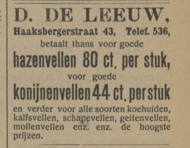 Haaksbergerstraat 43 D. de Leeuw advertentie Tubantia 10-12-1912.jpg
