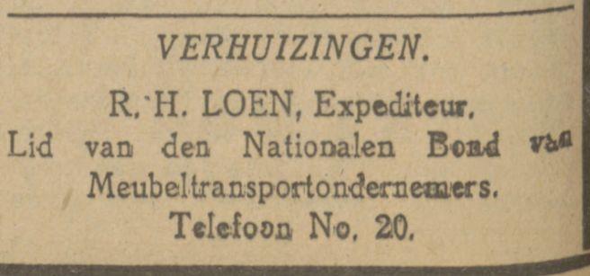 R.H. Loen Expediteur advertentie Tubantia 20-8-1925.jpg