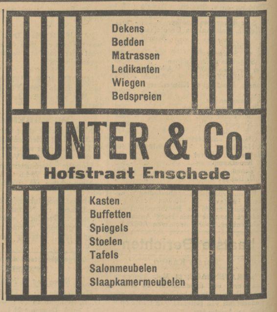 Hofstraat  Lunter & Co. advertentie Tubantia 11-5-1927.jpg