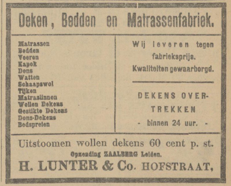 Hofstraat H. Lunter & Co. advertentie Tubantia 27-3-1913.jpg