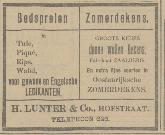Hofstraat H. Lunter & Co. advertentie Tubantia 29-5-1913.jpg