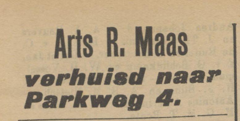 Parkweg 4 R. Maas Arts advertentie Tubantia 1-6-1911.jpg